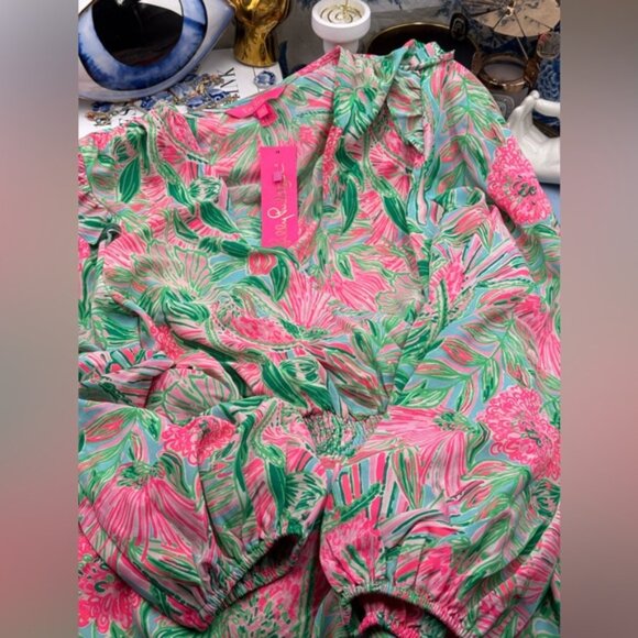 🆕 LILLY PULITZER 🧿 NWT Taviana Stretch Dress Coming in Hot Blue Horizon, Sz 10 - Picture 12 of 15